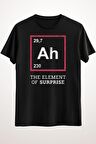 Erkek Siyah Ah The Element Of Surprise - Funny Gift Idea - Ds1029