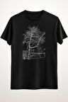 Erkek Siyah Abstract Winter Tree - Ds1173