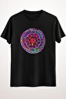 Erkek Siyah Boho Colorwheel Mandala - Ds2041