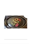 Oval Hira Desenli Sunum Tepsisi -İSR-5723
