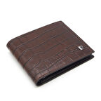 Pierre Cardin Kahve Croco Deri Erkek Cüzdanı 22065KC