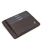 Pierre Cardin Kahve Floater Unisex Deri Kartlık 0422A42