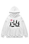Unisex Silhouettes Sweatshirt Kapşonlu Hoodie