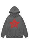 Unisex Stars Glint Sweatshirt Kapşonlu Hoodie