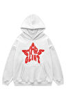 Unisex Stars Glint Sweatshirt Kapşonlu Hoodie