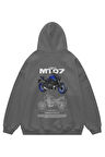 Unisex Yamaha MT 07 Sweatshirt Kapşonlu Hoodie