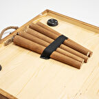 Piknik Masası - Katlanılabilir Çam Massif Masa - Kamp Masası - 70x180cm - Ceviz