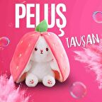 25 CM ÇİLEK KULAKLI TAVŞAN 