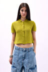 Bebe Yaka Düğmeli Bluz