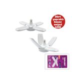 Thorlıght P-6040B Papatya Beyaz LED Lamba Ampul 40W 1+4 Kollu E27 Yapraklı Pervane Modeli