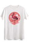 Erkek Beyaz Flamingo Summer Vibes