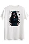 Erkek Beyaz Cool Gamer Girl Vaporwave Gas Mask Style