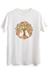 Erkek Beyaz Tree Of Life Orange