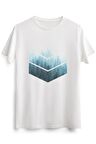 Erkek Beyaz Geometric Misty Forest