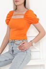 Balon Kol Bluz Turuncu - 3354.1595.