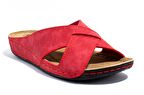 Dagoster DZA37-514 Kırmızı Günlük Ortopedik Kadın Terlik
