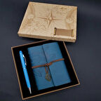 Dodes Defter Kalem Mavi Set