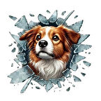 Dodes Fulcar Australian Shepherd Araç Stickerı