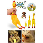 Dodes Ses Çıkaran Tavuk Kedi Köpek Oyuncağı 30 cm.