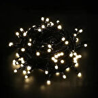 Dodes 10m 100 Led Boncuk Lamba Gün Işığı Siyah Kablo