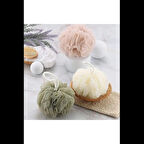 Dodes Banyo Lifi Yumuşak Top Lif Naturel Ponpon Banyo Lifi 35 Gr Yumuşak Banyo Lifi