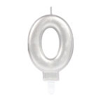 Dodes 0 Rakamı Mum Gümüş Renk