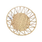 Dodes Doğal Örgü Yuvarlak Sepet