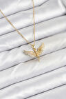 Dodes Dodes 316L Çelik Zincir Gold Renk Melek Model Kadın Kolye TG27BKO10621
