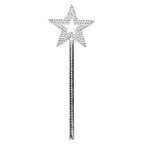 Dodes Yıldız Model Peri Asası Melek Asası Prenses Asası Metalize Gümüş Renk