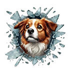 Dodes Fulcar Australian Shepherd Araç Stickerı