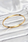 Dodes 316L Çelik Gold Renk 65 mm İnce Kadın Kelepçe Bileklik TG27BB7915