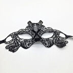 Dodes Siyah Dantel İşlemeli Balo Maskesi 11 No