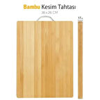 Dodes Metal Saplı Bambu Kesim Panosu