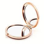 Dodes Promosyon Yuvarlak Cep Aynası Rose Renk