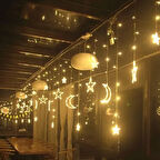 Dodes Ay Yıldız Perde Led Gün Işığı