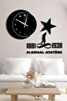 Atatürk modern Ahşap dekor Saat 