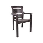 Mandella Ela Kutu Bacaklı Koltuk C Modeli (4 Adet) Kahverengi