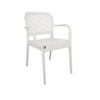 Mandella Ares Rattan Koltuk (4 Adet) Beyaz