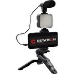 Deyatech Led Ay-49 Youtuber Set Video Çekimi TikTok Videomaking Işık Deya-Led49