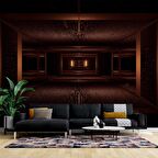 3 Boyutlu Derinlik, Tünel Duvar Kağıdı Baskı