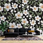 Papatya Desenli Duvar Kağıdı Baskı