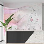 Kadın Güzellik Salonu Duvar Kağıdı Baskı