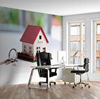 Ev Anahtar Temalı Duvar Kağıdı Baskı