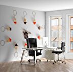 Ev-Anahtarlık Temalı Duvar Kağıdı Baskı