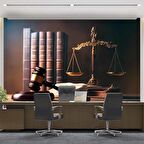 Hukuk Temalı Duvar Kağıdı Baskı