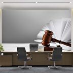 Tokmak Temalı Hukuk Duvar Kağıdı Baskı