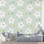 Yıldız Temalı Çocuk Odası Duvar Kağıdı Baskı