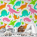 Dinazor Desenli Oyun Odası Duvar Kağıdı Baskı
