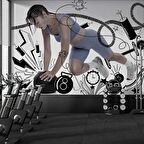 Spor Salonu Duvar Kağıdı Baskı