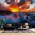 Gündoğumu Deniz Manzaralı Duvar Kağıdı Baskı